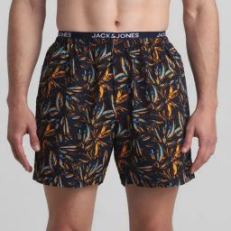 Jack & Jones Black Iris Cotton Regular Fit Printed Boxers-image-18