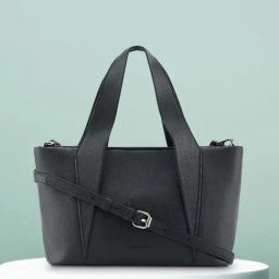 Fastrack Black Solid Medium Tote Handbag-image-12