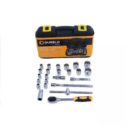 Durelo D-S24H 12.7 mm(1/2") Square Drive Socket Set Metric 6 Point 8-32MM (24 Pcs Set) image 3