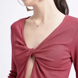 glitchez Girlboss Glam Self-Design Twisted Front Open Top image 5
