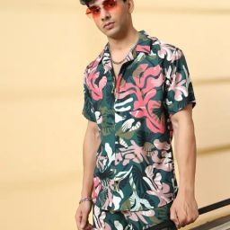 Rigo Multicolor Rayon Printed Co-Ord Set-17