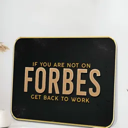 Myntra Elegant Homes Black & Pink Motivational Office Abstract Printed Wooden Wall Art-13