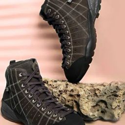 Woodland Men's Dark Brown Hiking Shoes-picture-7