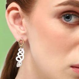 Sohi Gold Plated Casual Designer Stone Drop Earrings-image-60
