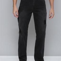 WAIMEA Men Comfort Relaxed Fit Low Distress Stretchable Jeans-image-47