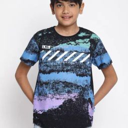 Lil Tomatoes Kids Multicolor Printed T-Shirt-picture-0
