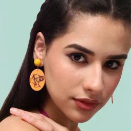 Sohi Gold Plated Casual Designer Drop Earrings-18