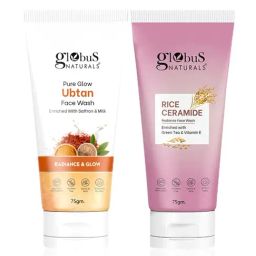 Globus Naturals Pure Glow Ubtan & Rice Ceramide Face Wash Combo-33