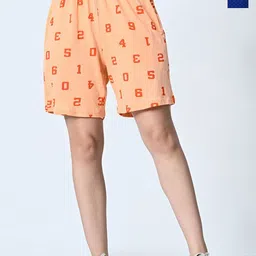 BAESD Women Printed High-Rise Shorts-image-86