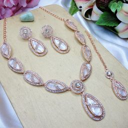 VATSALYA creation Women WhiteJewellery Set-image-7