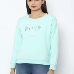 Allen Solly Blue Printed Sweatshirt-image-83