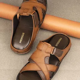 Provogue Men Tan Comfort Sandals-image-41