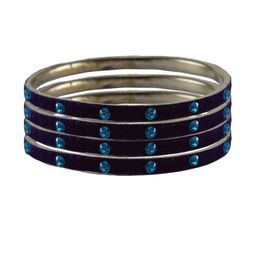 Vidhya Kangan Women Blue Bangle-image-72