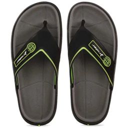 Rider Men's BLOCK Grey & Black Flip Flops-image-7