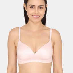 Zivame Pink Half Coverage Non-Wired T-Shirt Bra-14