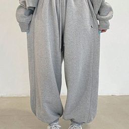 Imsa Moda Women Loose Fit High-Rise Joggers Trousers-image-27