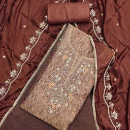 MANVAA Embroidered Unstitched Dress Material-image-24