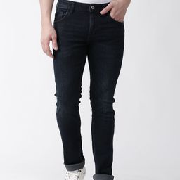 Celio Men Navy Blue Slim Fit Mid-Rise Clean Look Stretchable Jeans-image-59