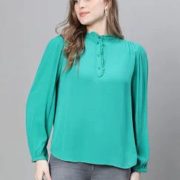 Oxolloxo Green Regular Fit Top-picture-14