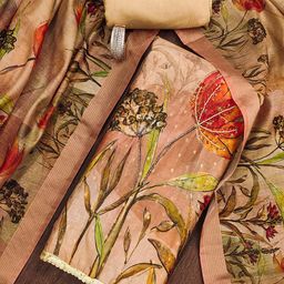 HERE&NOW Floral Embellished Unstitched Dress Material-image-42