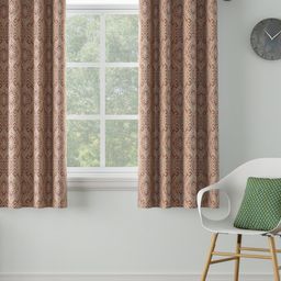 DDecor Single Red & Beige Window Curtain-picture-22