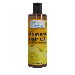 ANI'S Pure Mustard Hair Oil For Strong & Silky Hairs - 100ml-56