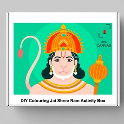 Little Canvas DIY Colouring Jai Shri Ram Activity Box - Multicolour-11