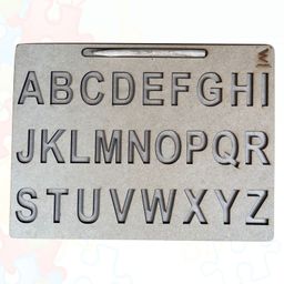 WISSEN Wooden Capital Alphabet Tracing Board-17