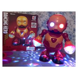 AKN TOYS Dancing Robot Hero 360 Degree Rotating Bump n Go Action Toys 3D Lights Musical Toys for Kids Babies (color and design may vary )-2