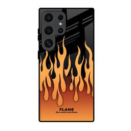 QRIOH Fire Flame Printed Samsung Galaxy S24 Ultra 5G Silicone Back Case-image-57