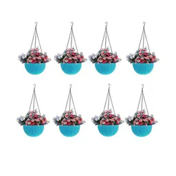 Rattan Hanging Planters Pot with Metal Hanging Chain-image-81