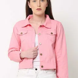 KASHIAN Women Denim Jacket with Embroidered-image-98