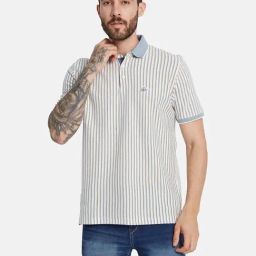 Octave Cascade Regular Fit Striped Polo T-Shirt-image-62