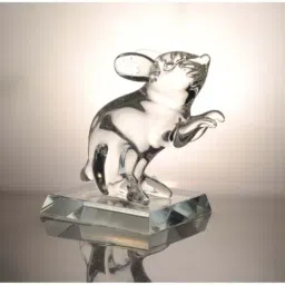 Real Effect London Mozart Crystal White Mouse Figurine - Set of 1-image-86
