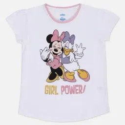 Mickey & Friends Printed Tshirt For Kids Girls-image-5