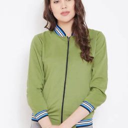 Belle Fille Olive Regular Fit Jacket-picture-48