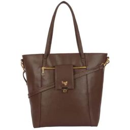 Baggit Brown Solid Large Tote Handbag-image-24