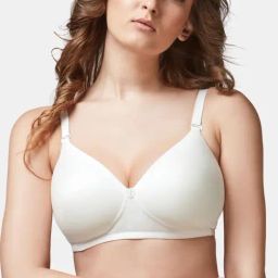 Trylo-Oh-so-pretty you! White Non Wired Padded T-Shirt Bra-image-30