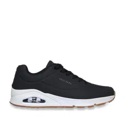 Skechers Men's UNO - STAND ON AIR Black Casual Lace Up Shoe-34