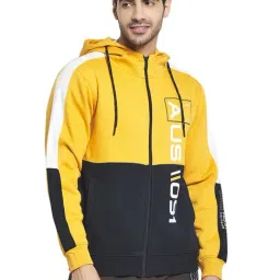 Octave Mustard & Black Hooded Sweatshirt-picture-14