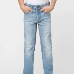 Jack & Jones Junior Blue Cotton Washed Jeans-picture-49