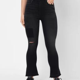 Pepe Jeans Black Flared Fit High Rise Jeans-image-11