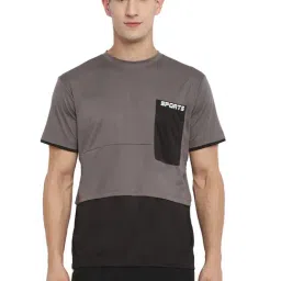 OFF LIMITS Grey & Black Round Neck T-Shirt-image-70