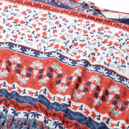 Label Ritu Kumar Multicolor Geometric Print A Line Dress image 5