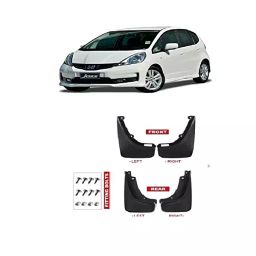Automoto Cup Type Mud Flaps Splash Guard Front & Rear for Honda Old Jazz All Models (Set of 4)-17