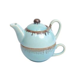 VarEesha Mint Ceramic Teapot and Cup Set image 5