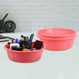 Kuber Industries Pink 3 Pieces Desk Organisers-57