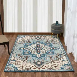 Presto Blue Wool Traditional Hand Tufted Carpet-image-70