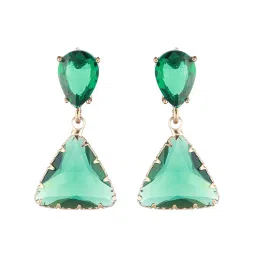 Aatmana Gold-Plated Triangular Drop Earrings image 5