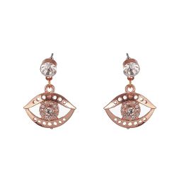 Aatmana Rose Gold-Plated CZ Studded Stud & Drop Earrings - Set of 2 image 5
